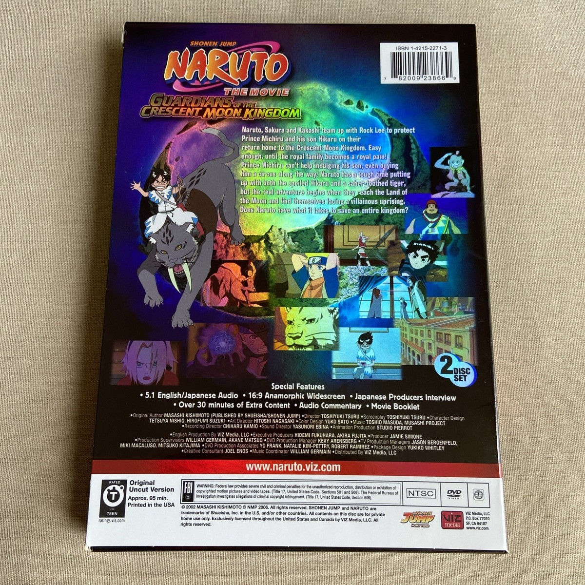 Naruto Movie: Guardians Crescent Moon Kingdom (DVD 2-Disc) W