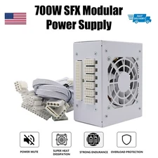 SFX Fully Modular 500W 700W Mini Desktop PC Power Supply PSU White