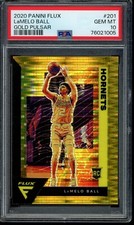2020-21 Panini Flux #201 LaMelo Ball Gold Pulsar Prizm PSA 10 Gem Mint RC Rookie