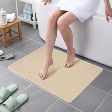 Shower Mat Non Slip 24 X 32 Inch Bathtub Mat Non Slip With Drain Soft Pvc Loofah