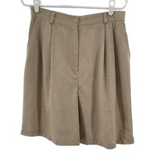 Requirements linen blend vintage shorts made in USA neutral 14 casual 80s