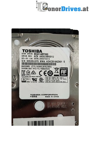 Toshiba MQ01ABF050 - 500 GB - SATA - PCB G003235C*