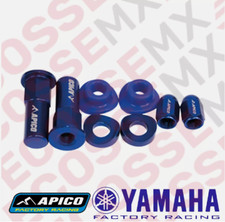Yamaha YZ80 YZ85 Wheel Bling Kit Blue Rim Lock Nuts Dust Caps