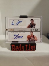  2012-13 National Treasures Dual Rookie-Auto Enes Kanter &Meyers Leonard #71/99