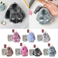 Christmas Bunny Lulu Keychain with Tin Cute Bunny Keychain Car Key Pendant JQ