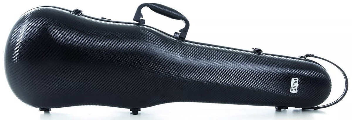PURE by GEWA Violin Case, Polycarbonate 1.8, Shaped, Black, Subway