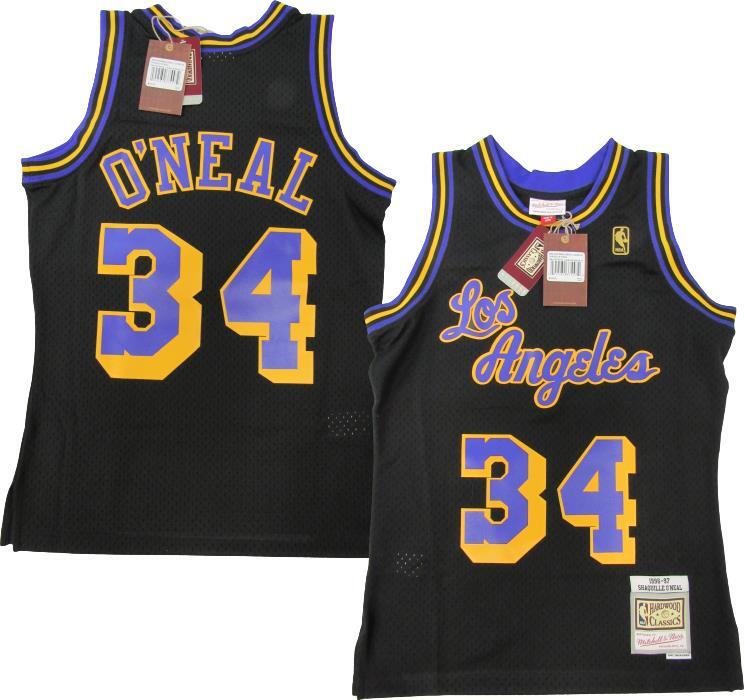 96-97 Shaquille O'neal #34 Lakers Mens Size Mitchell & Ness