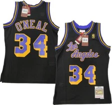 96-97 Shaquille O'neal #34 Lakers Mens Size Mitchell & Ness Swingman Jersey $130