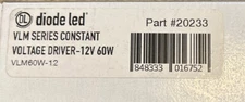 New DIODE LED VLM60W-12 VLM Series Constant Voltage Driver - 12V 60W Part#20233
