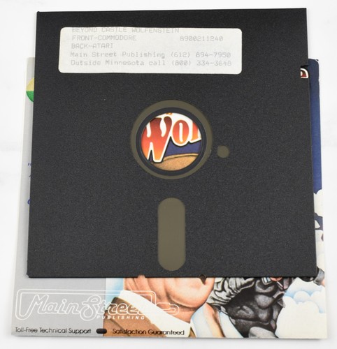 Beyond Castle Wolfenstein Combo Floppy Disk 1984 Commodore 64 Atari Collectible - 第 2/9 張圖片