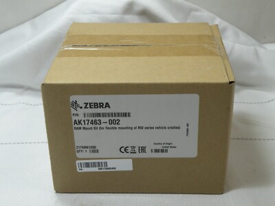 Zebra AK17463-002, RAM Mount Kit for RW Series Vehicles Cradles, New