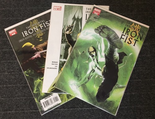 immortal iron fist #1 2nd print variant dell otto green mist of