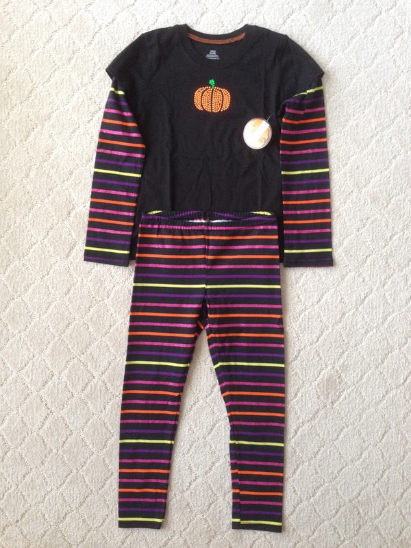 Halloween T-Shirt and Legging Set - Size S (6-6X) - Brand New with Tags -