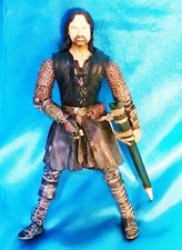 HELMS DEEP ARAGORN LOTR Lord Of The Rings - 2002 Marvel NLP Action Loose Figure