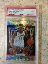 2019 Prizm /49 Draft Picks Crusade Mojo Prizim De'Andre Hunter #78 PSA 9 RC