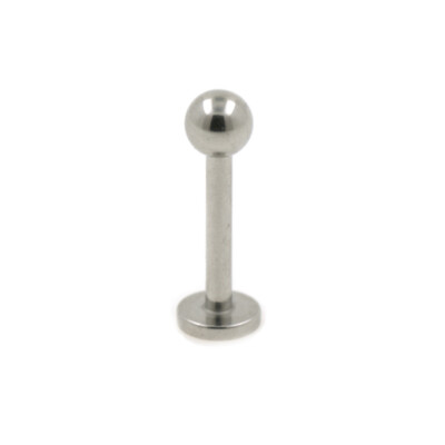 1,2mm Mirco Labret Ohr Lippen Piercing Stecker Helix Conch Stahl Silber m Kugel
