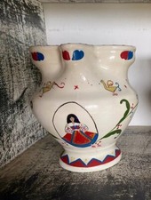 Brocca Vaso Negretti Ceramica Italiana Laveno Donna Sarda Costume Sardegna 900