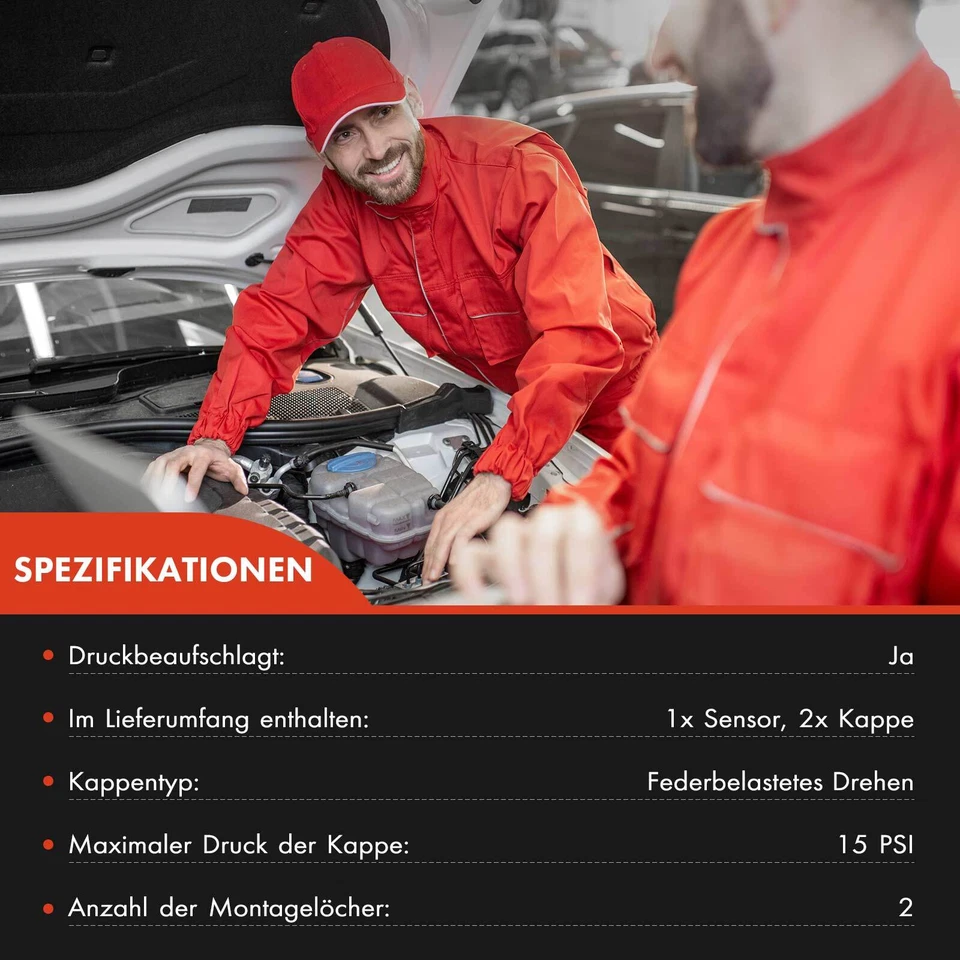 Expansion Tank For BMW 5 Series E60 E61 6 Series E63 E64 With Lid And Sensor - Image 3 of 4