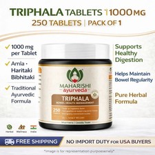 Maharishi Ayurveda Triphala Tablets 1000mg 250 Tablets Herbal Digestive Wellness