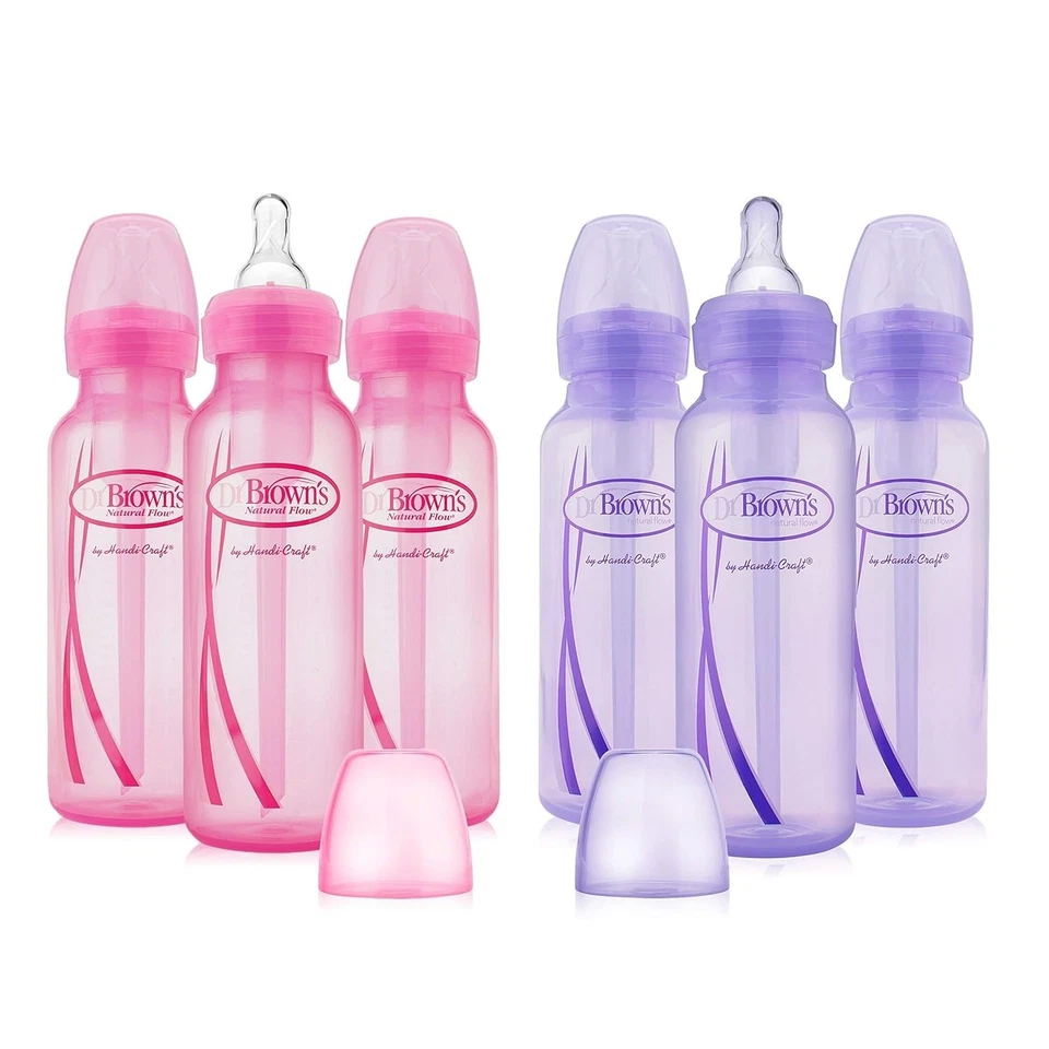 Vented Bottles 6 Pack - Pink and Lavender - Image 2 of 2