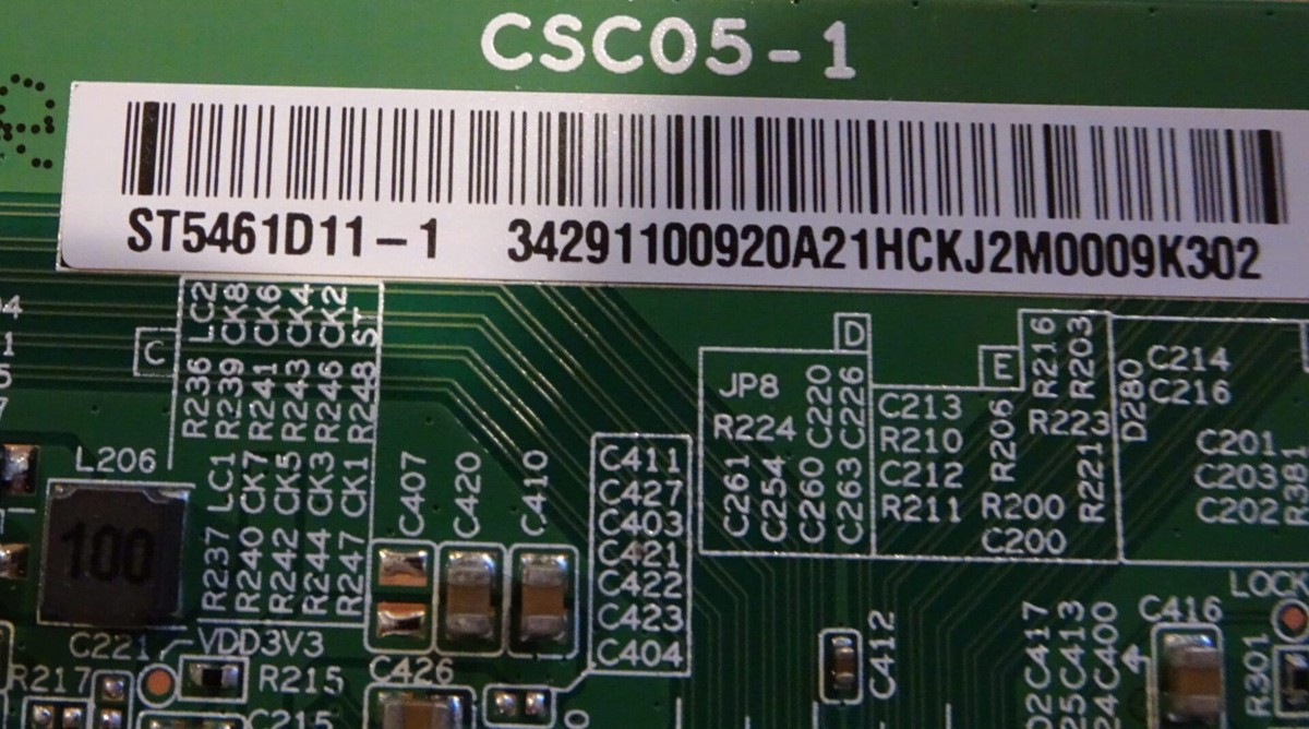 Sony KD-55X750H T-Con Board 1-007-123-11 (CSC05-1, ST5461D11-1) | eBay