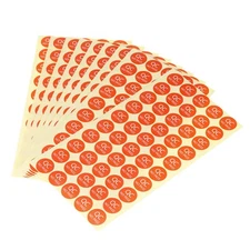 Adhesive Labels 25mm QC NO PASS Mark for Industry Items Red Pack of 1000