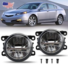 Pair Led Front Bumper Fog Light Driving Lamp Wbulbs For Acura Tl 2012 2013 2014