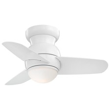MinkaAire F510LWH Spacesaver 26 Inch Small Ceiling Fan with Integrated 15W LE...
