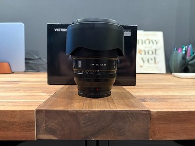 VILTROX 75mm F/1.2 Pro AF for Fujiflim Fuji X Mount, Excellent Condition!