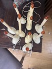 9 Vintage NOMA Christmas Window Candles Plastic Electric Candolier Drip Candles — photo 6