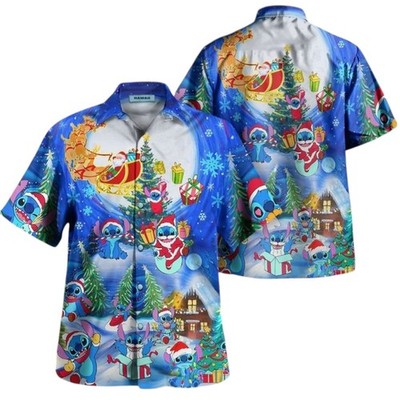 Christmas Sky Stitch Hawaiian Shirt