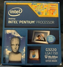 Intel Pentium desktop processor G3220 3GHZ 3MB cache LGA1150 new retail