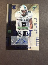 2015 Panini Contenders Draft Picks Blue Foil Auto RC #213 Lorenzo Doss Tulane