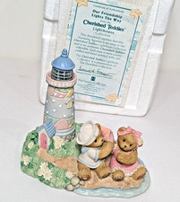 Cherished Teddies Light-Up Lighthouse  Our Friendship Lights The Way  Works 