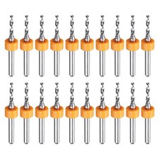 20pcs Micro PCB Drill Bits 1.95mm Tungsten Steel for  CNC Engraving