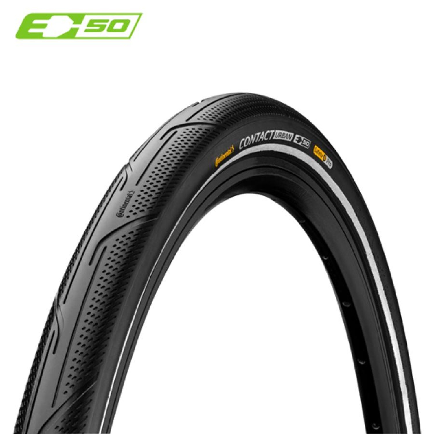 Pneu Continental Contact Urban 700x35 Noir Reflex pour vélo électrique E50