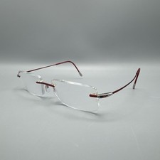 Silhouette Eyeglasses 6617 40 6055 Red Rimless 50-17-135 FRAMES ONLY