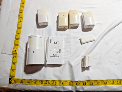 5 Piece DSC WS4904P Wireless PIR Motion Sensor, Window/Door Sensor ADT For Parts