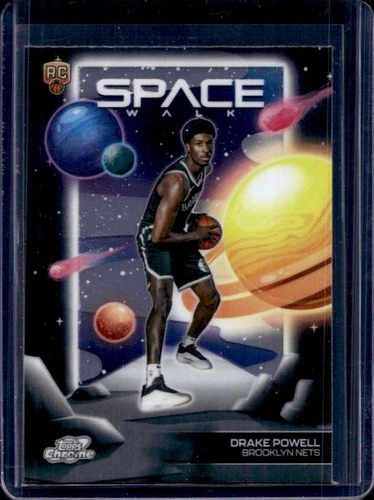 2025-26 Topps Cosmic Chrome Drake Powell Space Walk RC Rookie #SW-11 Nets