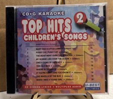 CD G KARAOKE TOP HITS 2 Children's Songs. On Screen Lyrics-Multplex Audio