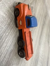 VINTAGE 1950s SSS Japan Tin Studebaker Orange Lucky Friction Crane Truck S.1135