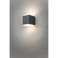Highpower LED AußEn-Wandleuchte Monza Up/Down, 12W 3000K 1100Lm, Anthrazit / Alu