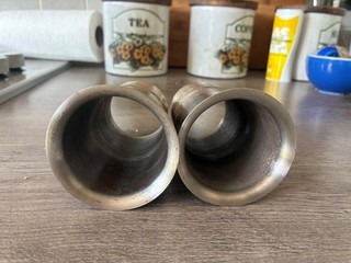 Weber 45 DCOE Carb trumpets ram pipes 65mm pair.