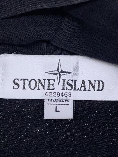 STONE ISLAND/hoodie/M/cotton/black/plain thumbnail 3