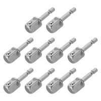 "10 StüCk Adapter FüR StecknüSse 1/2\" Vierkant 1/4\" Schaft 2\" VerläNgerung"