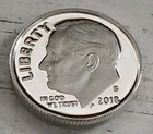 2018-S Cameo Proof 90% Silver Roosevelt Dime ▪︎ Low Mintage Year ▪︎ Ships Free!