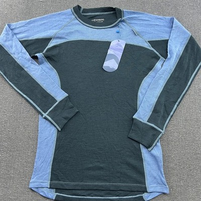 Stormberg Base Layer Shirt Mens Small Black 100% Merino Wool Hiking Ski Thermo