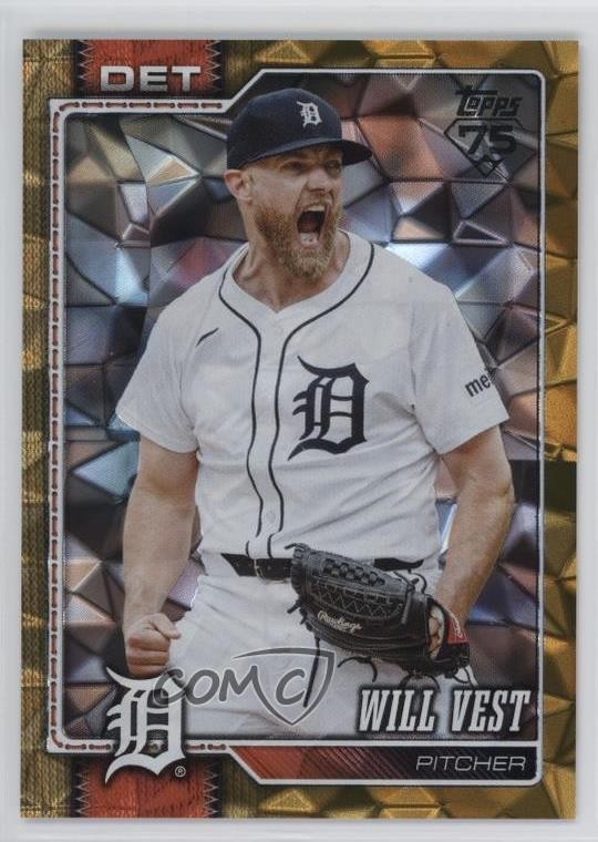 2026 Topps Series 1 Gold Diamante Foil 20/50 Will Vest #121 yl0