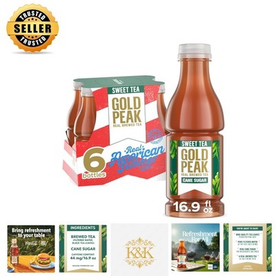 Real Brewed Sweet Tea, 101.4 fl oz Total | Six Bottles of Delicious Refreshment