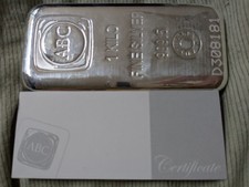 🥈 ONE KILO 1KG ABC BULLION 999 AG GENUINE SILVER BAR CERTIFIED 🥈
